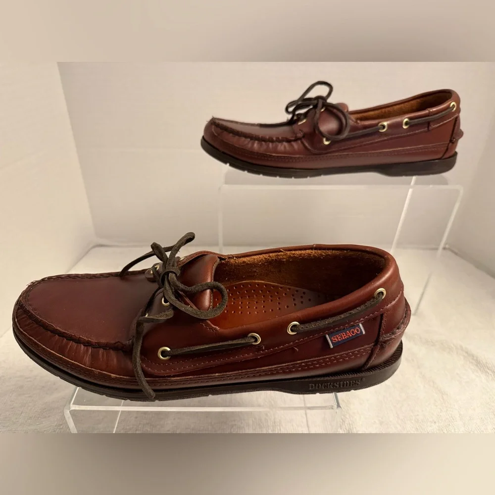 Sebago docksides leather