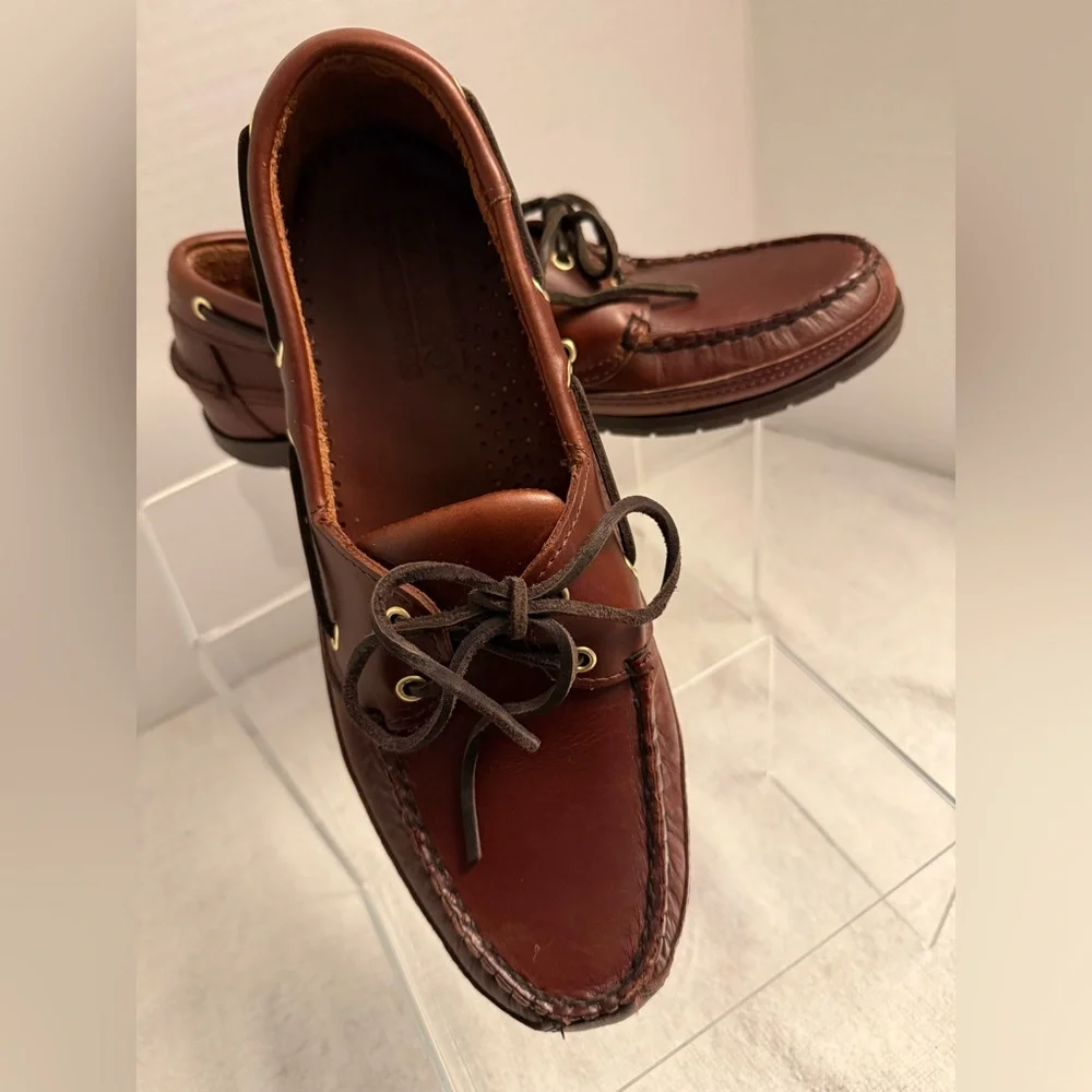 Sebago docksides leather