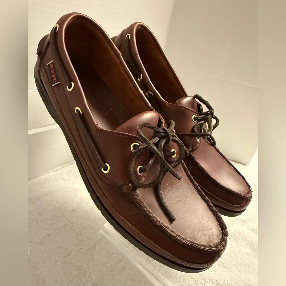 Sebago docksides leather