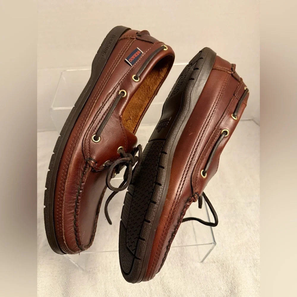 Sebago docksides leather