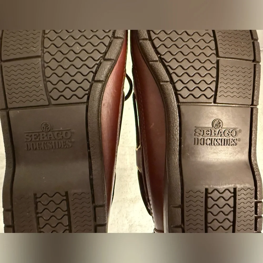 Sebago docksides leather