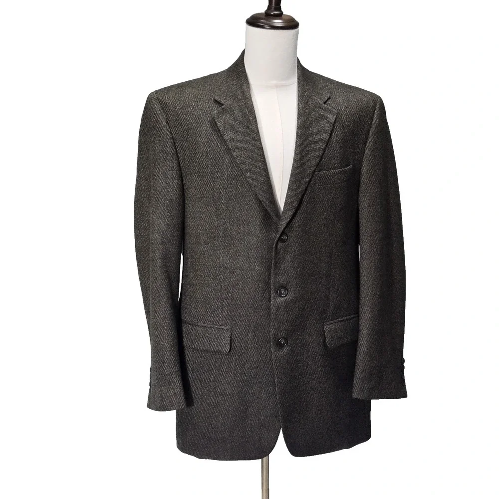 Ralph Lauren Black Label Blazer Olive Brown‎ Jacket Sport Coat Mens Size 43Long