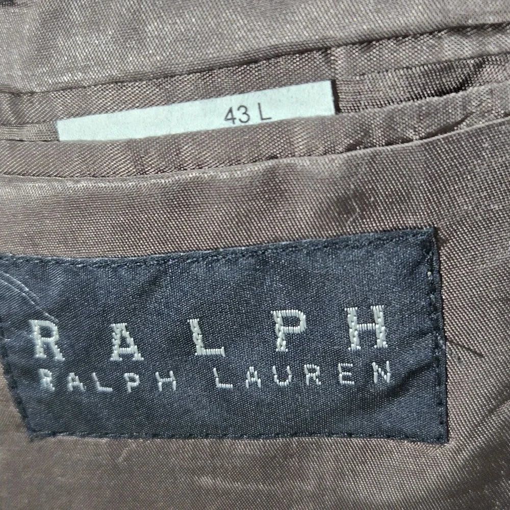 Ralph Lauren Black Label Blazer Olive Brown‎ Jacket Sport Coat Mens Size 43Long