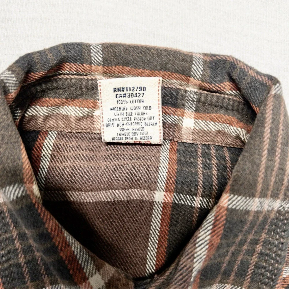 True‎ Religion Flannel Shirt Mens XL Blue Plaid Pearl Snap Western Long Sleeve