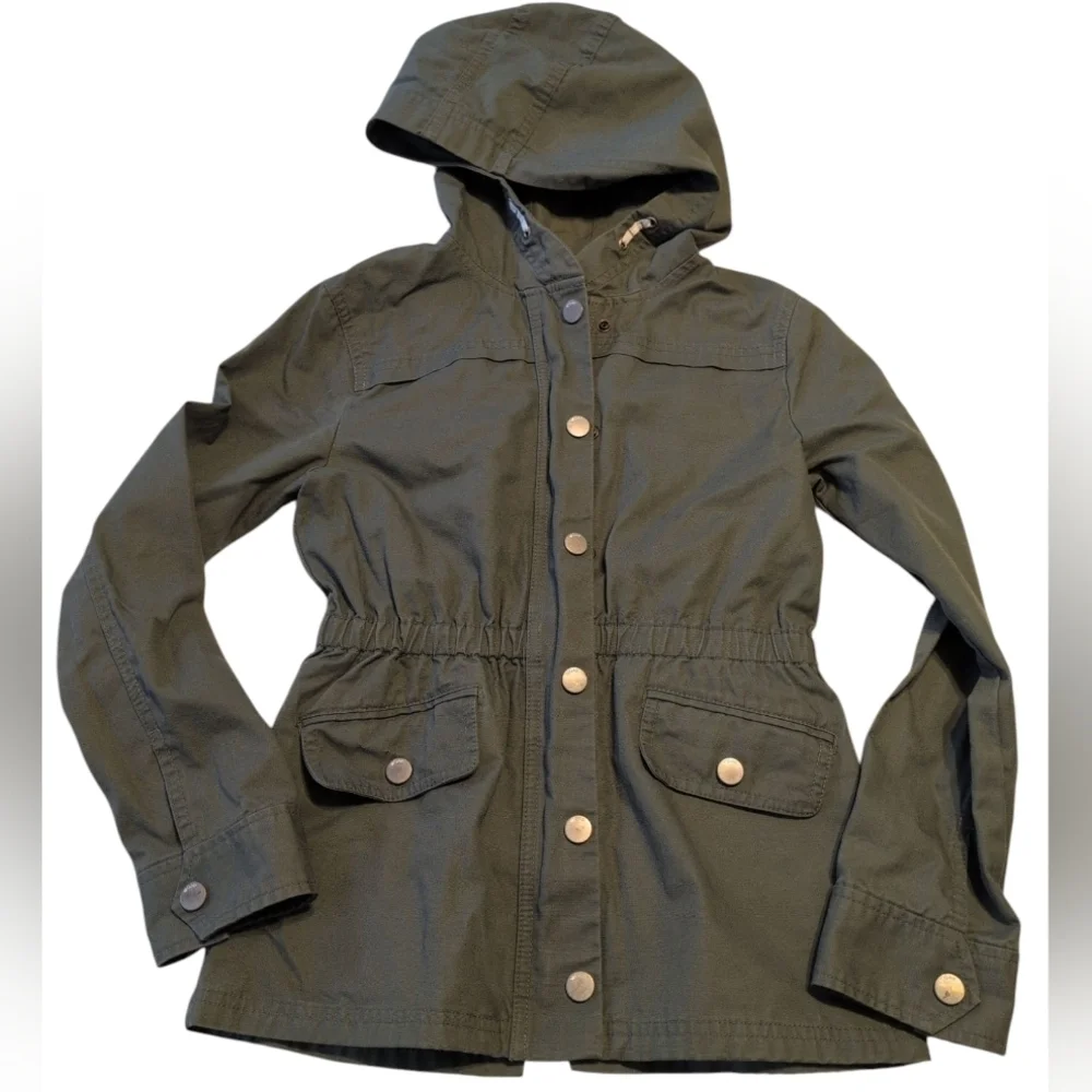 Gap Olive Green Hooded Jacket Size XL
