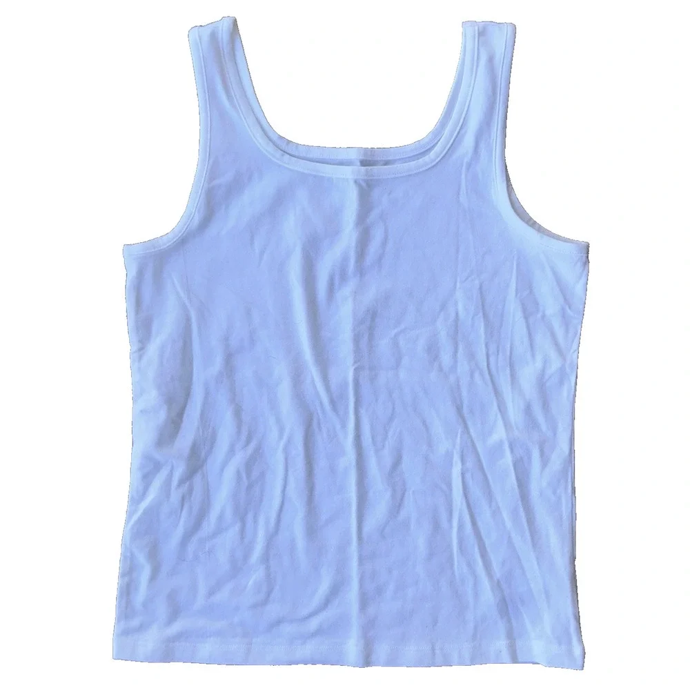 NEW Old Navy White Tank Tops Girls Size XXL (18) Lot of TWO Basic Layering
