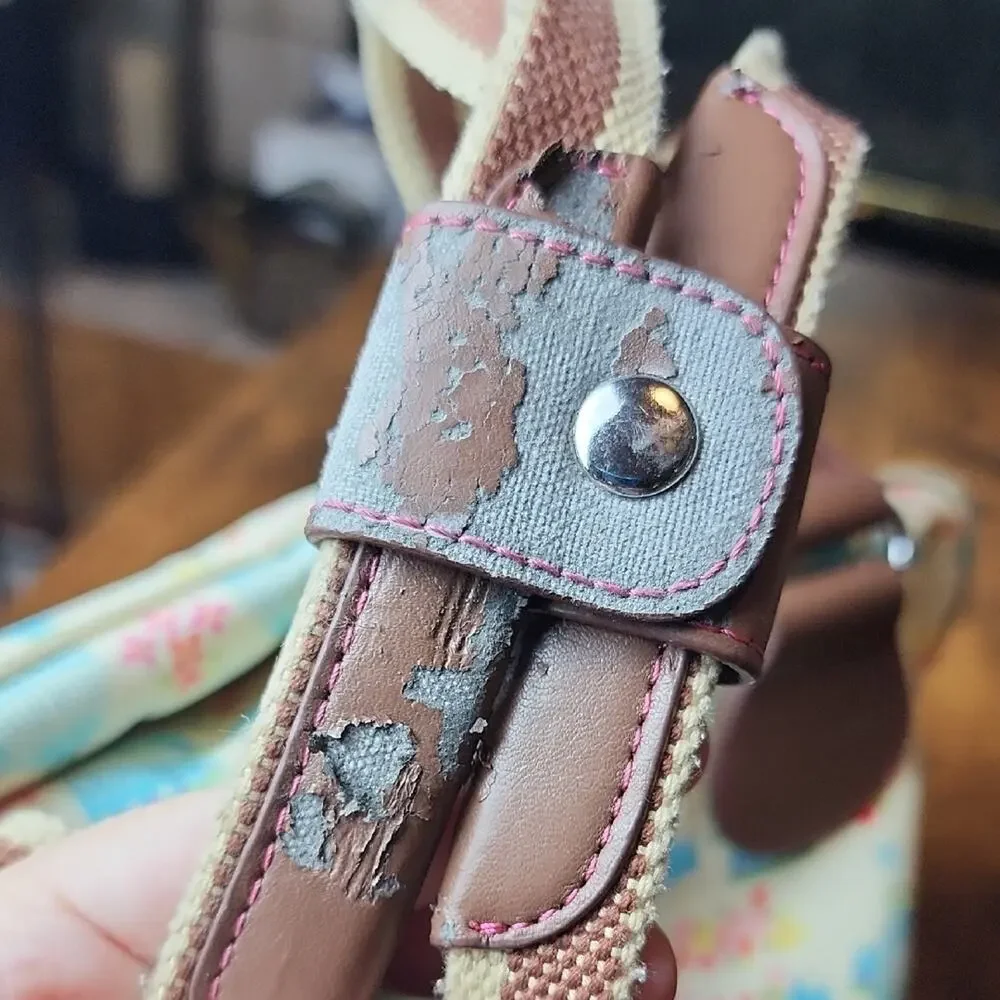 PINK LINING |‎ Yummy Mummy Cream and Brown Floral Blue Birds Baby Diaper Bag