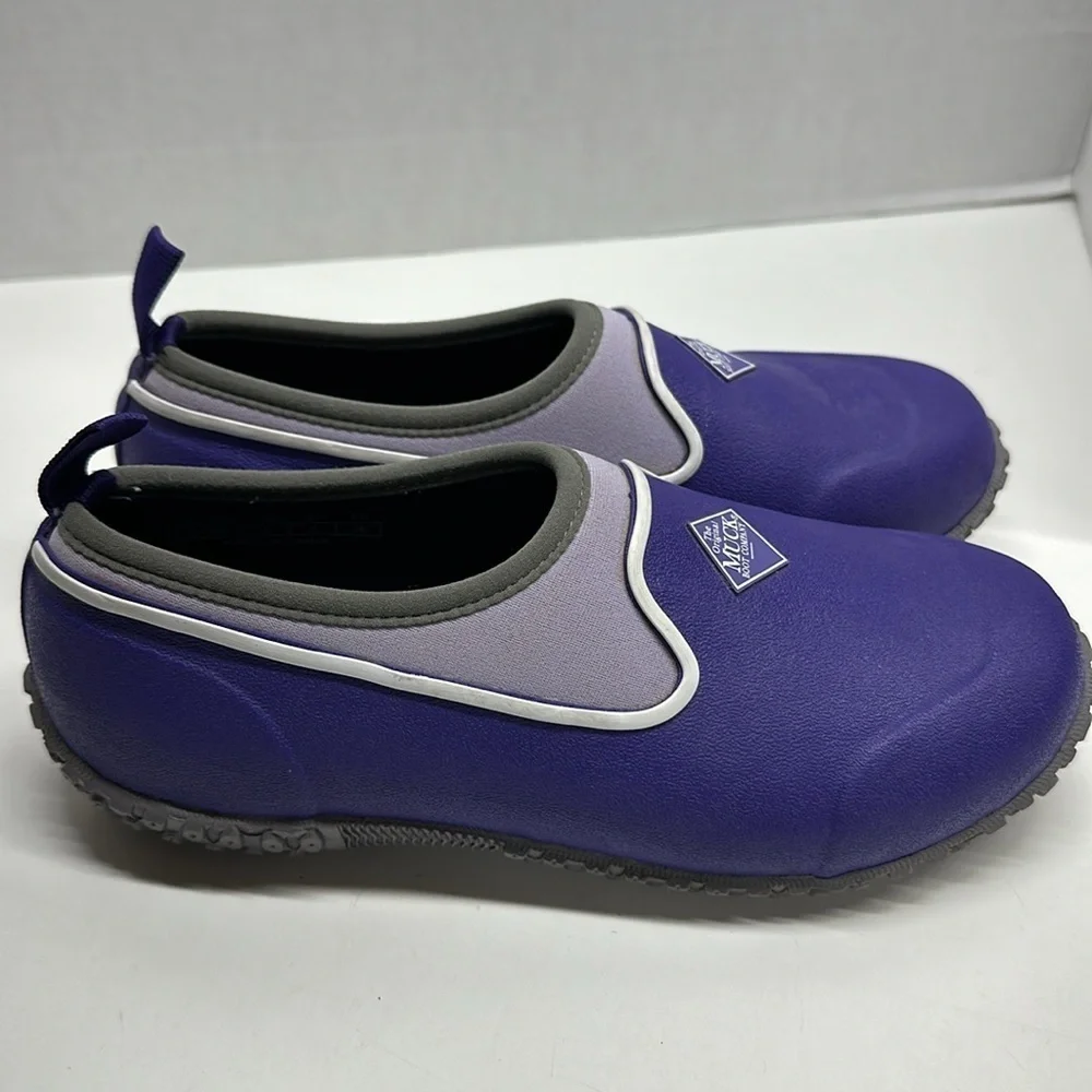 The Orginal Muck Boot Company Shoes Slip On Flats Waterproof Purple Kids Size 6