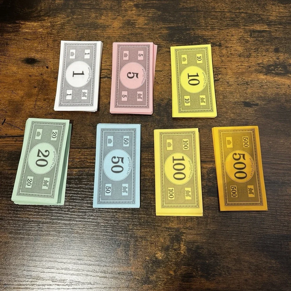 Vintage Monopoly Money 1999 Game Replacement‎ Only Bills Play Money