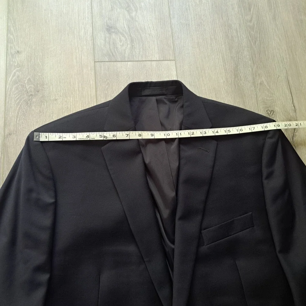 Lauren Ralph Lauren Blazer Mens 44L Navy Wool Gold Button Sport Coat Jacket