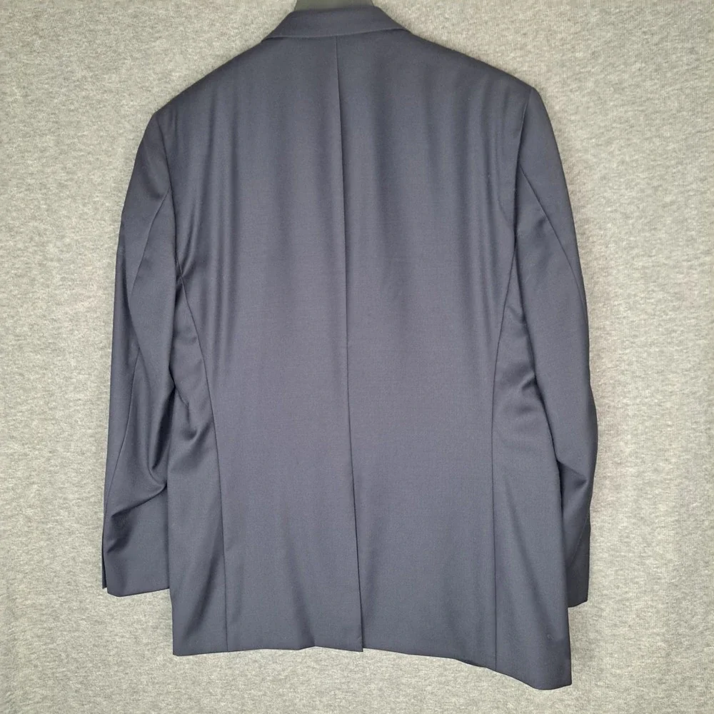 Lauren Ralph Lauren Blazer Mens 44L Navy Wool Gold Button Sport Coat Jacket