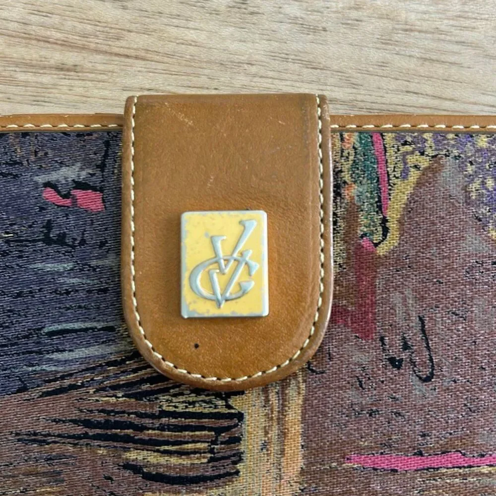 Van Gogh brown leather wallet vintage