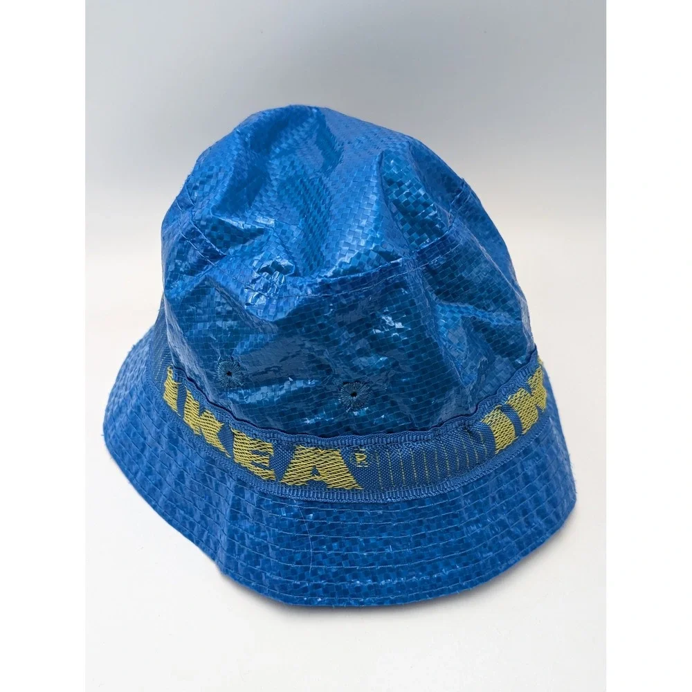IKEA Bucket‎ Hat Unisex OS Blue KNORVA Frakta Bag Material Streetwear Festival