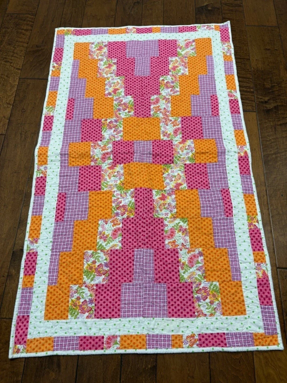 Hand Made Patchwork Quilted Blanket