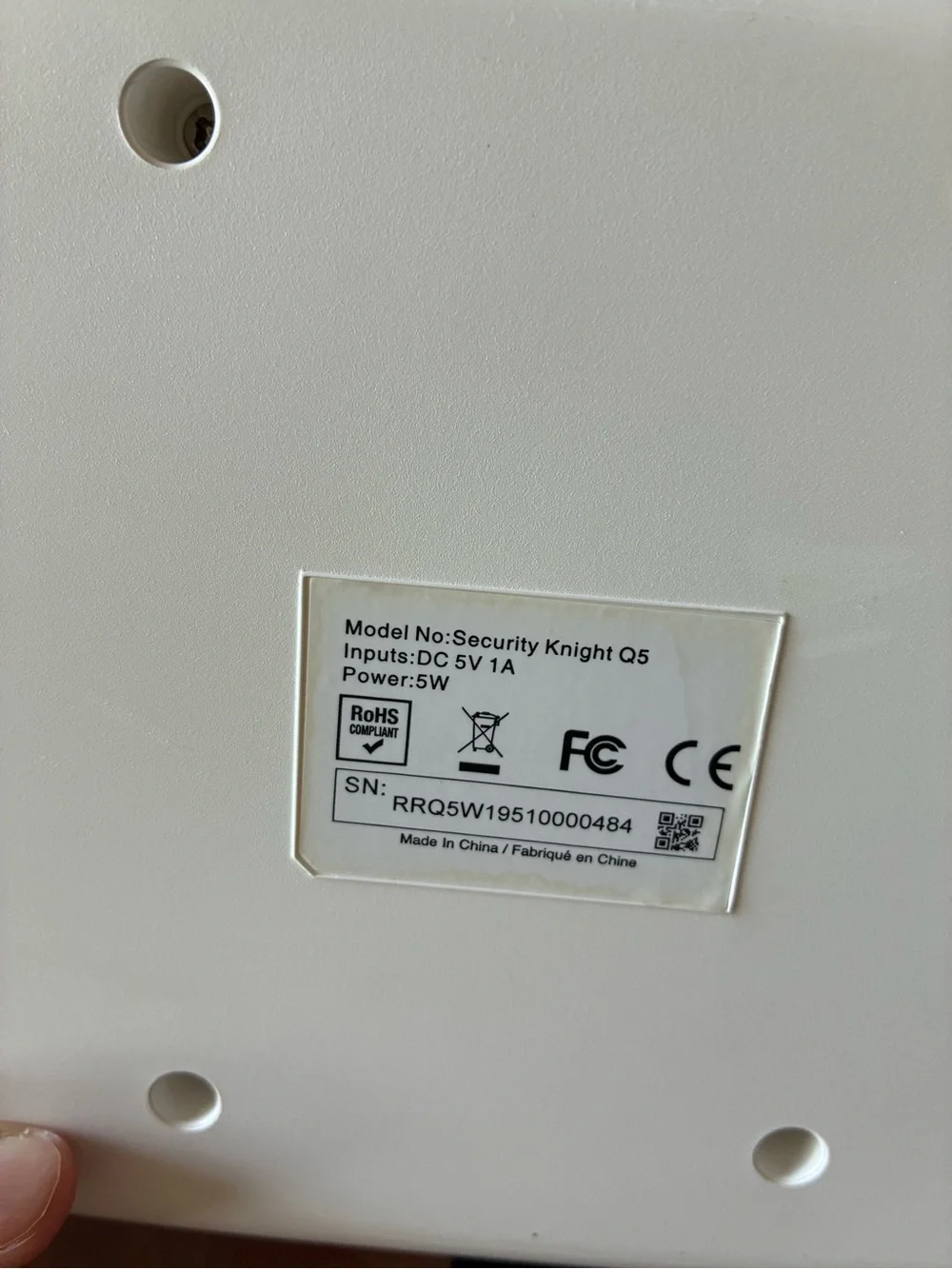 Source Unknown compact white