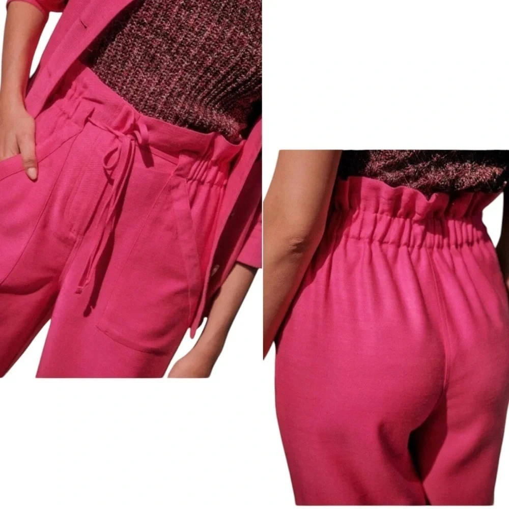 SÈZANE Women’s Pink Wide Leg Trousers