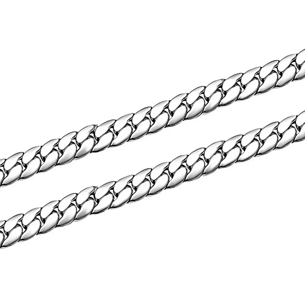 Herringbone Chain Necklace In 316 Stainless Steel 24