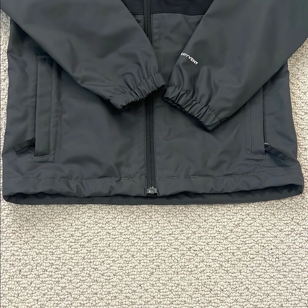 The North Face Black and Dark Gray Hooded Jacket