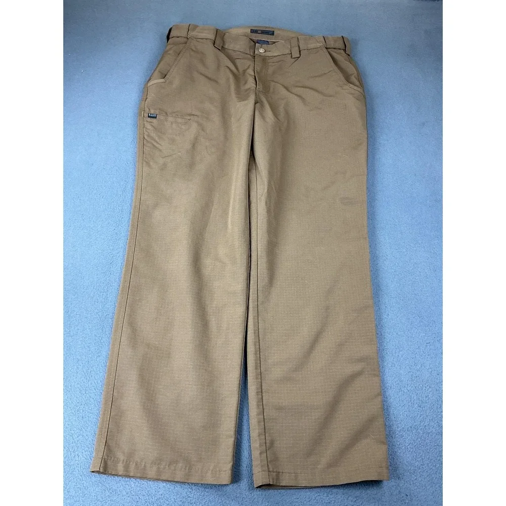 5.11 Tactical Pants Mens 38x31 Brown Regular Fit Chino Cotton Blend Workwear