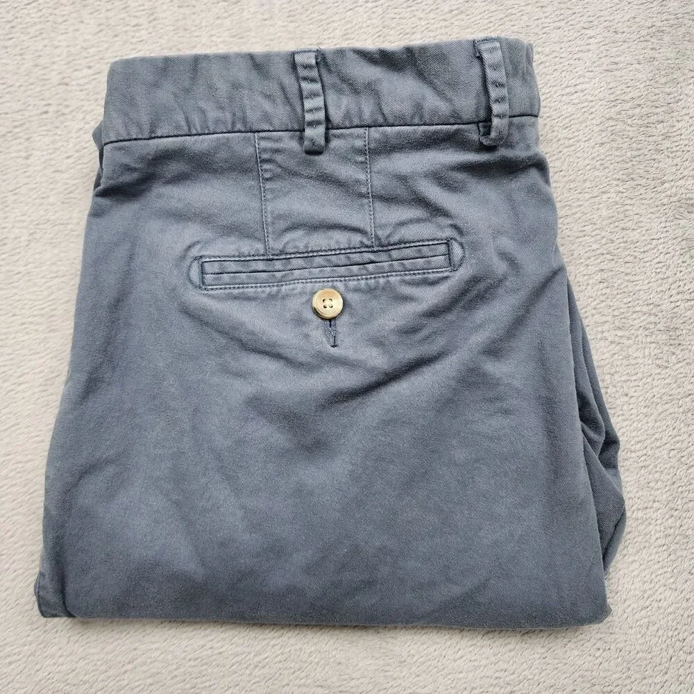 Peter Millar Chino Pants Mens 36 Gray Pima Cotton Stretch 97/3 Casual Trousers