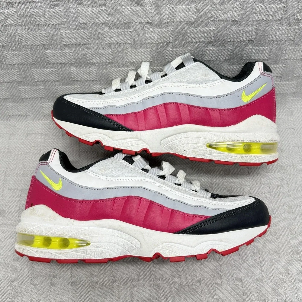 Nike Air Max 95 GS Rush Pink Volt Kids Size 5.5y 905348-029