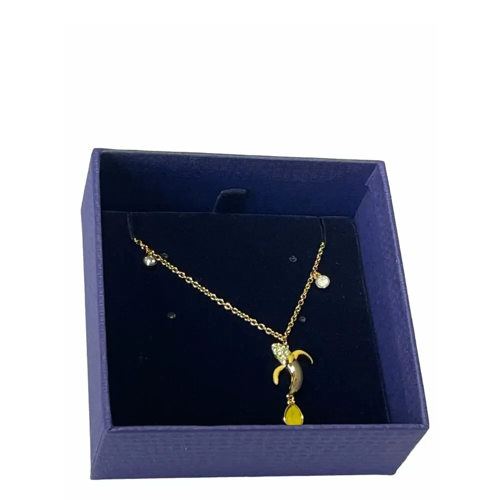 Swarovski banana pendant