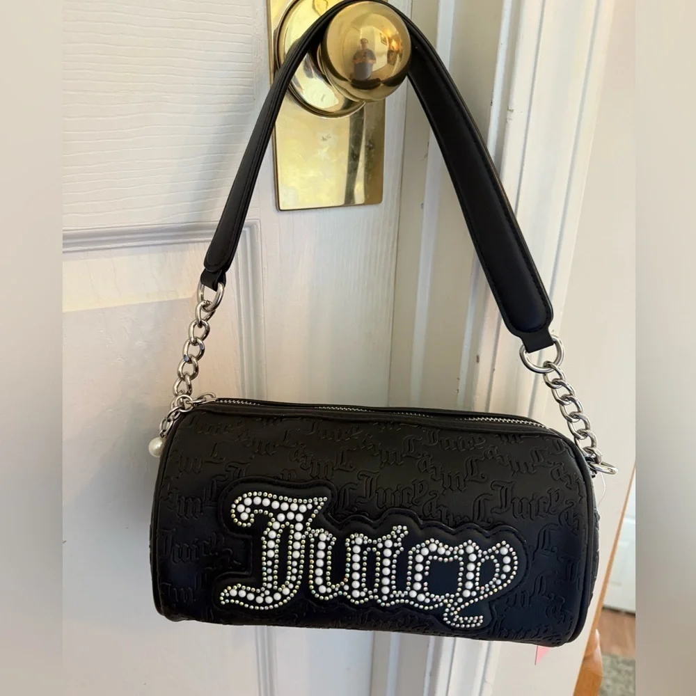 NWT Juicy Couture String of Pearls Roll Bag