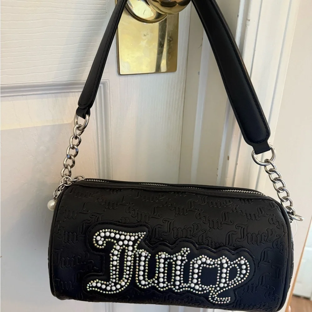 NWT Juicy Couture String of Pearls Roll Bag