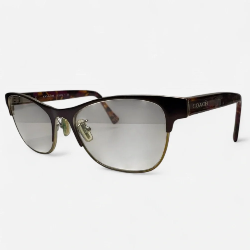 COACH‎ EYEGLASSES 9241 (Satin Prpl Gold/Prpl Confetti) 52•17•135 COACH GLASSES