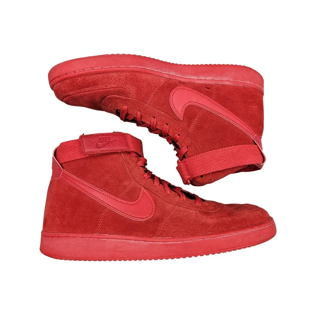Men's Size 9.5 US EUC John Elliott's x Nike Vandal High Top Red Sneakers Shoes‎