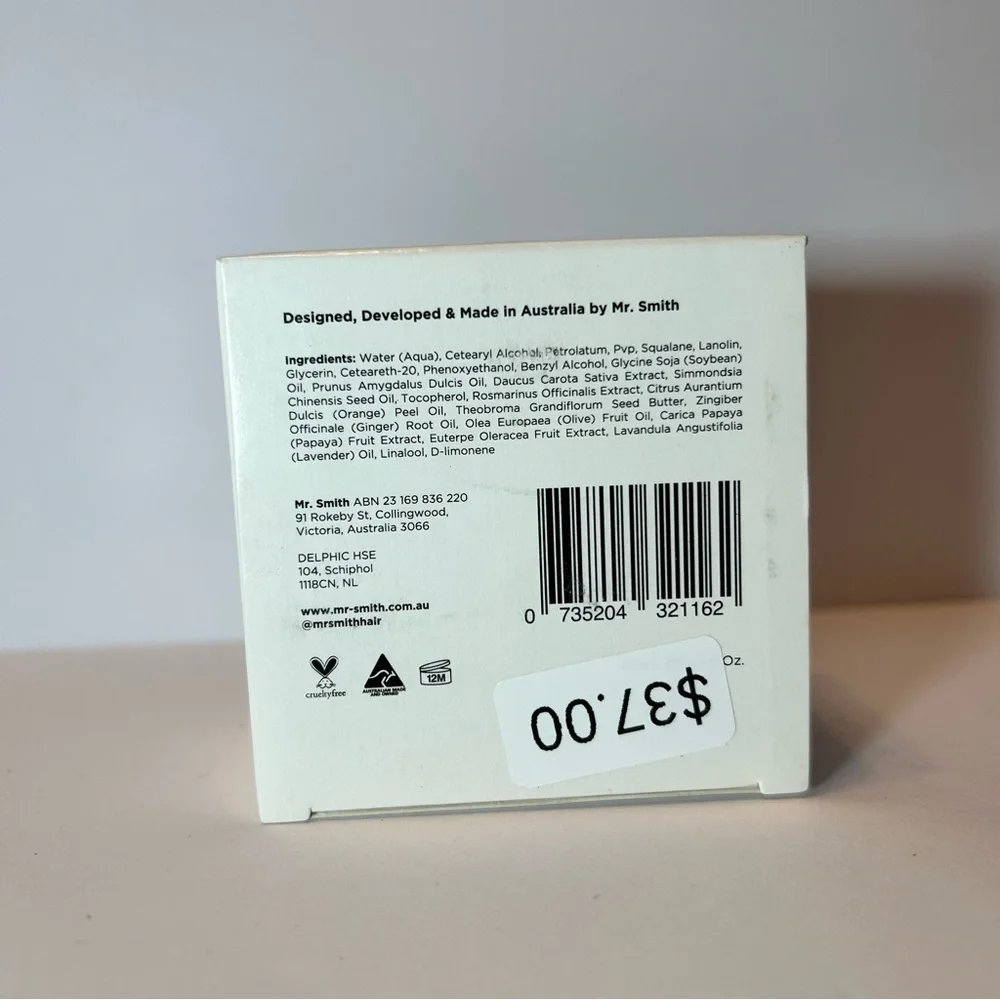 NIB Mr. Smith Creme 2.7oz Flexible Hold and natural movement‎ add shine