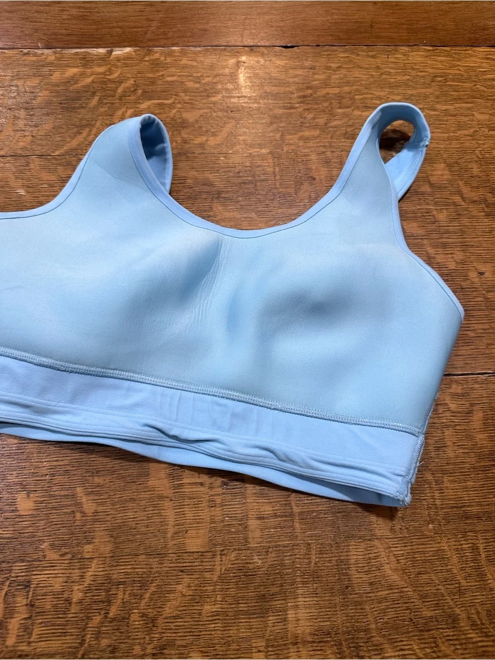 all in motion Sky Blue Scoop Sports Bra sz medium