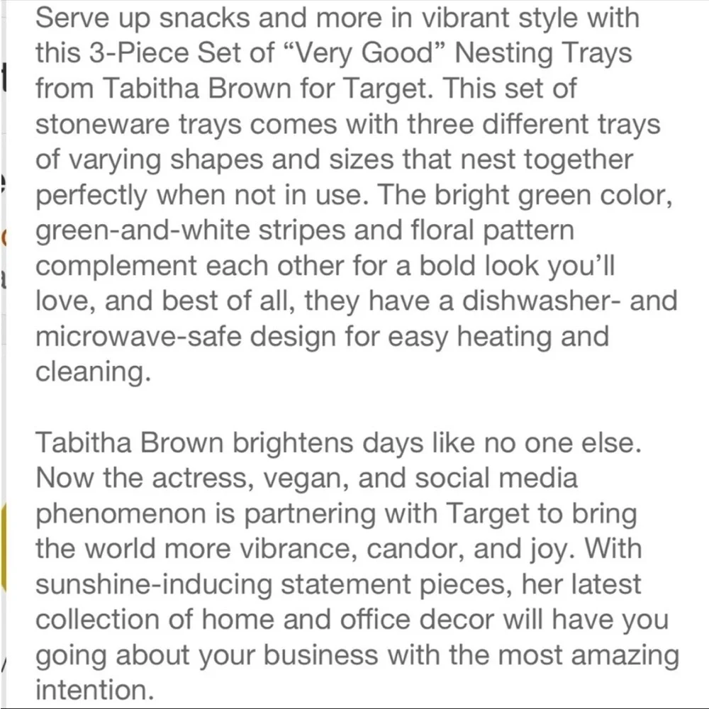 Tabitha brand new