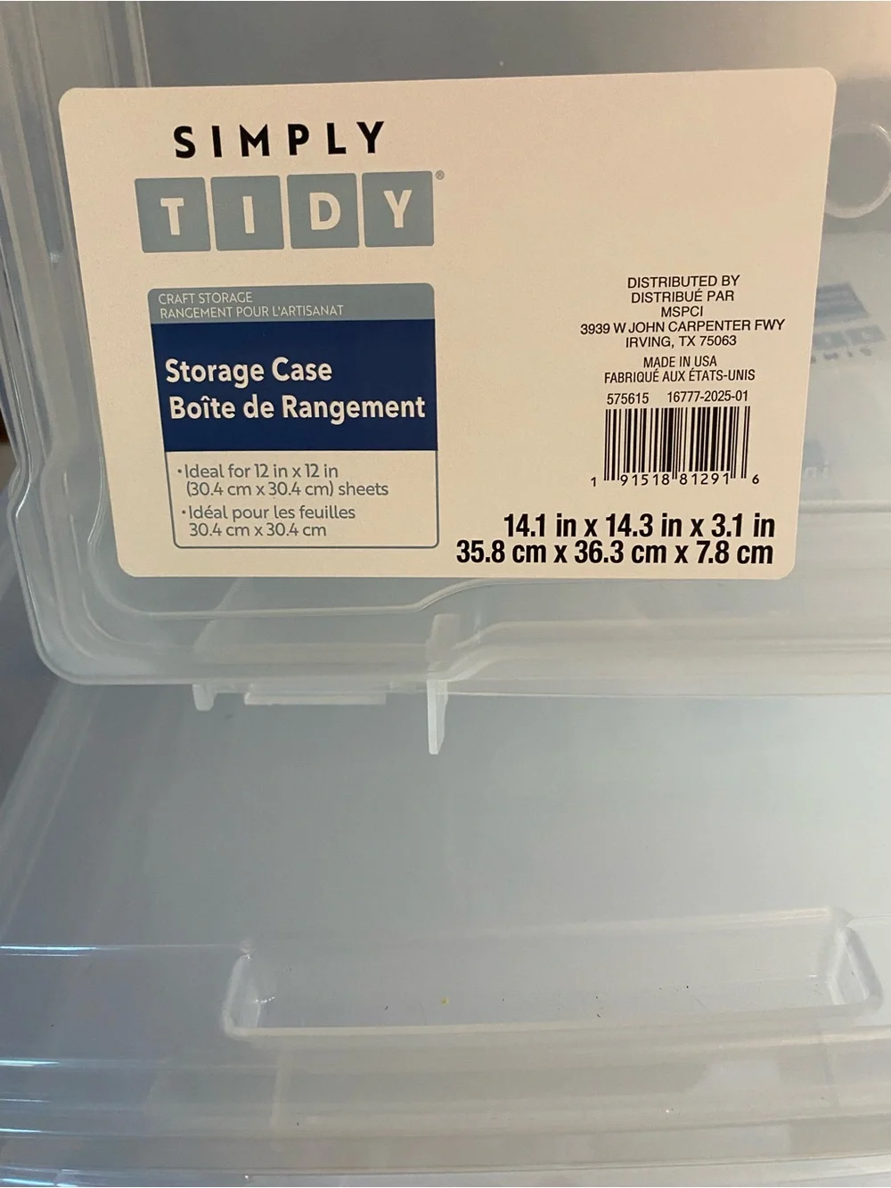 Simply Tidy translucent stackable