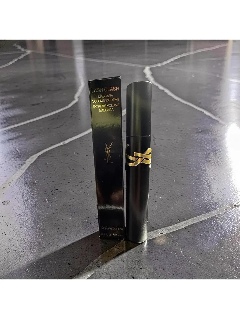 YSL LASH CLASH Mascara Volume Extreme - NOIR BLACK - Full Size - 0.3oz / 9ml NIB