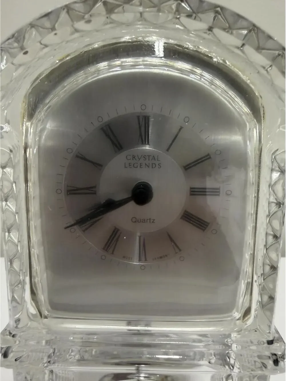 Godinger Crystal Legends Quartz Mantel Clock