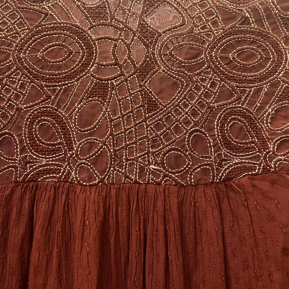 Free People Canyon Rose soft and flowy v-neck button up blouse XS
