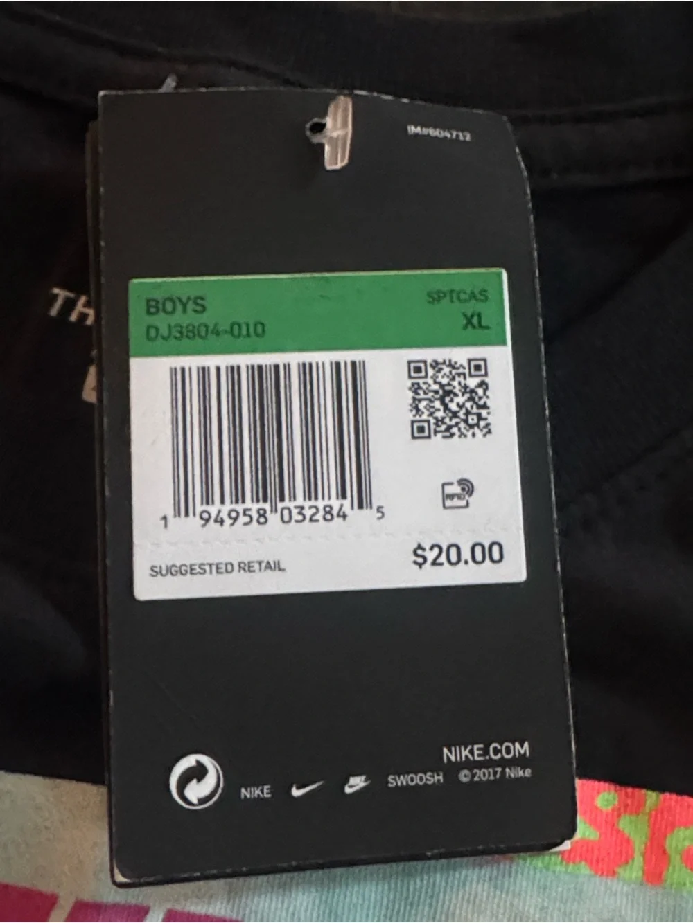 Nike black crew