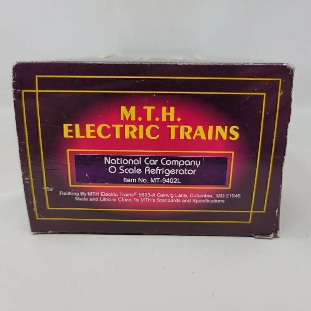 M.T.H. ELECTRIC TRAIN O SCALE REFRIGERATOR NATIONAL CAR COMPANY MT-9402L
