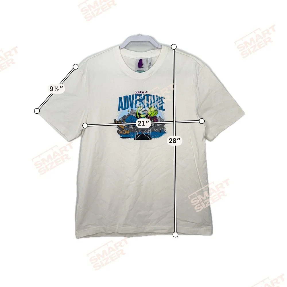 Adidas Adventure Chameleon Graphic T-Shirt Men M White hype Tee streetwear