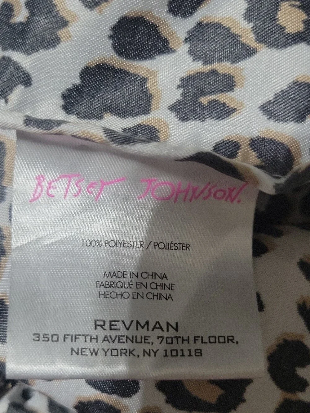 Betsey Johnson leopard print