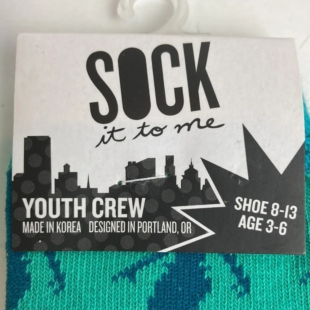Sock It To Me NWT Kids 2 Pair Bundle Age 3-6 Size 8-13 whimsy rainbow mermaid