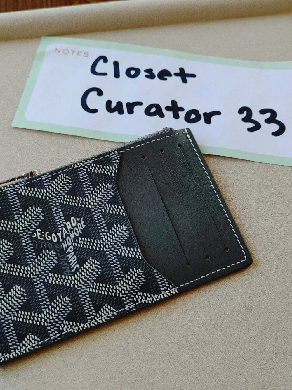 Goyard bourbon zipper