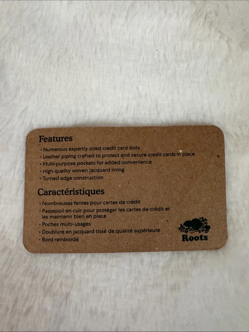Roots card holder