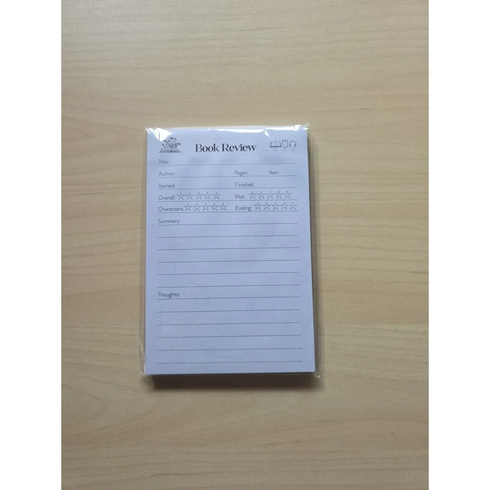 Litjoy Book review notepad