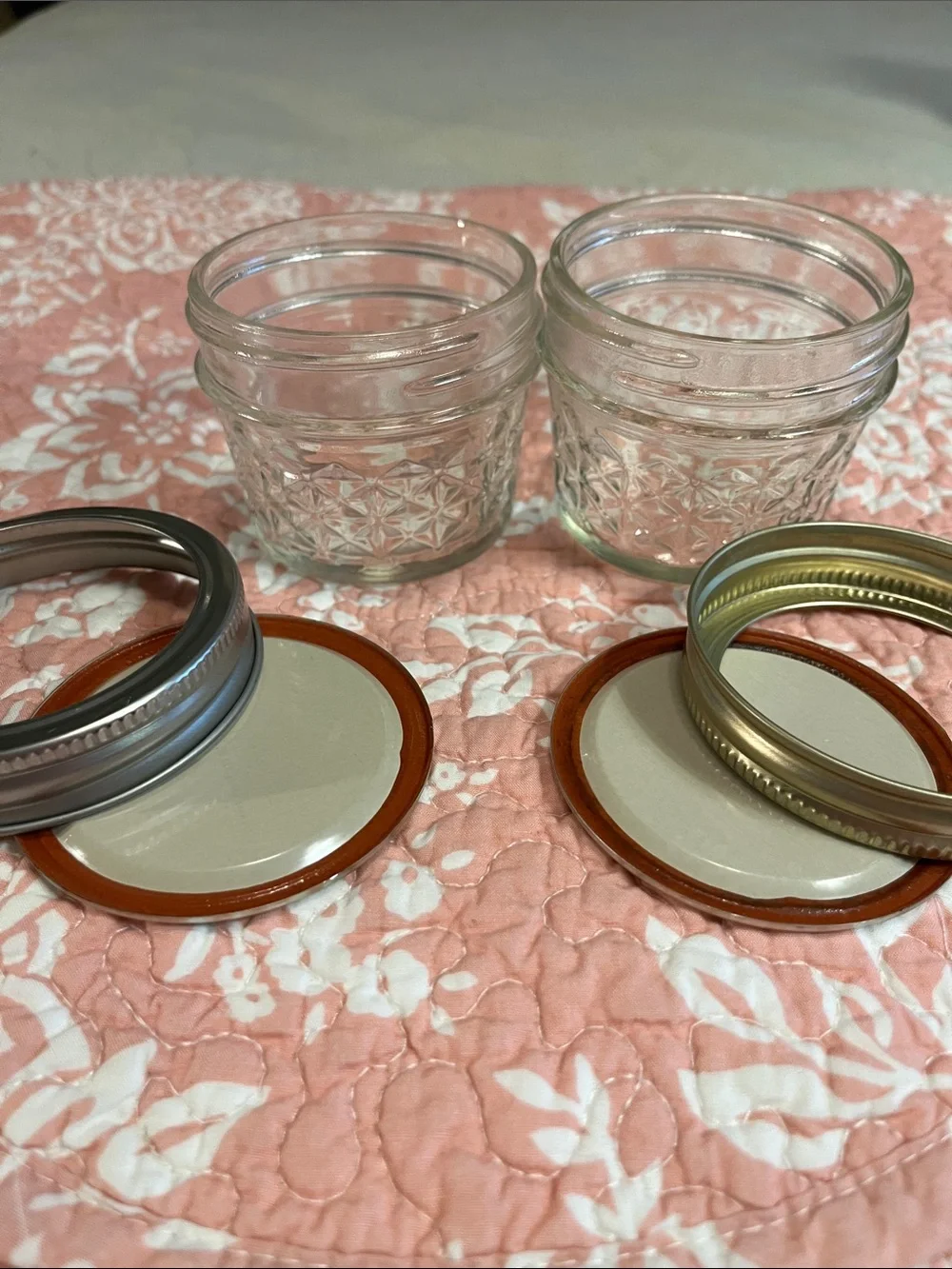 Ball Glass Mason Jar Set with Metal Lids - Clear - Set of 3