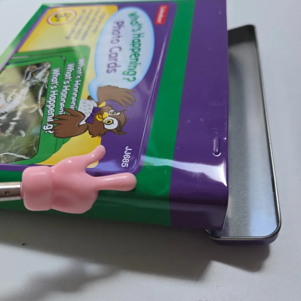 Lakeshore What's Happening? Photo Cards Kids Educational Discussion Prompts Tin