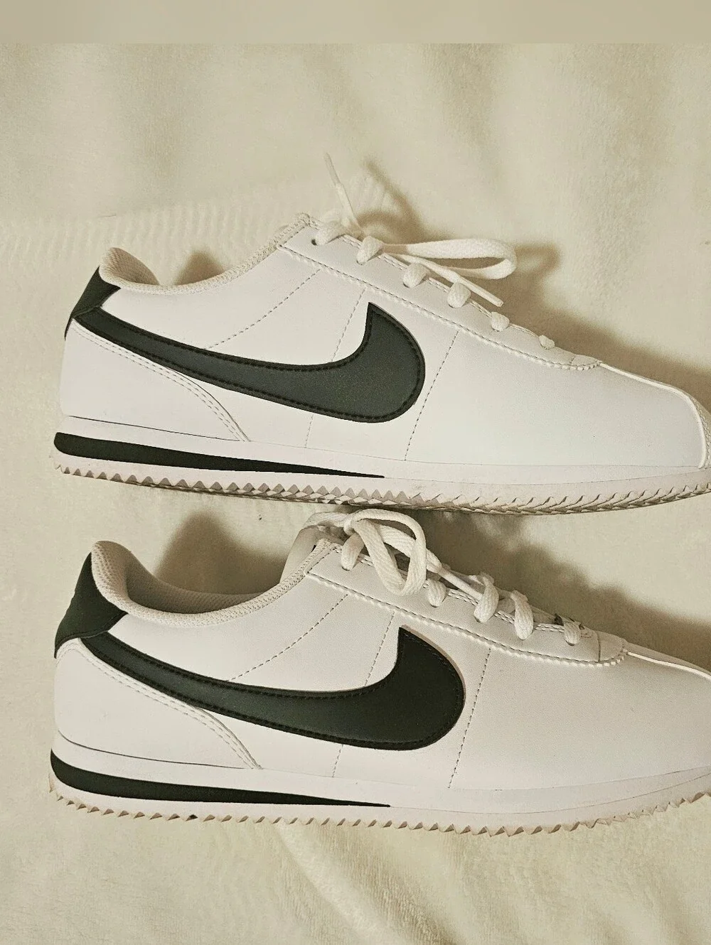 Nike Classic Cortez White And Blue Sneakers