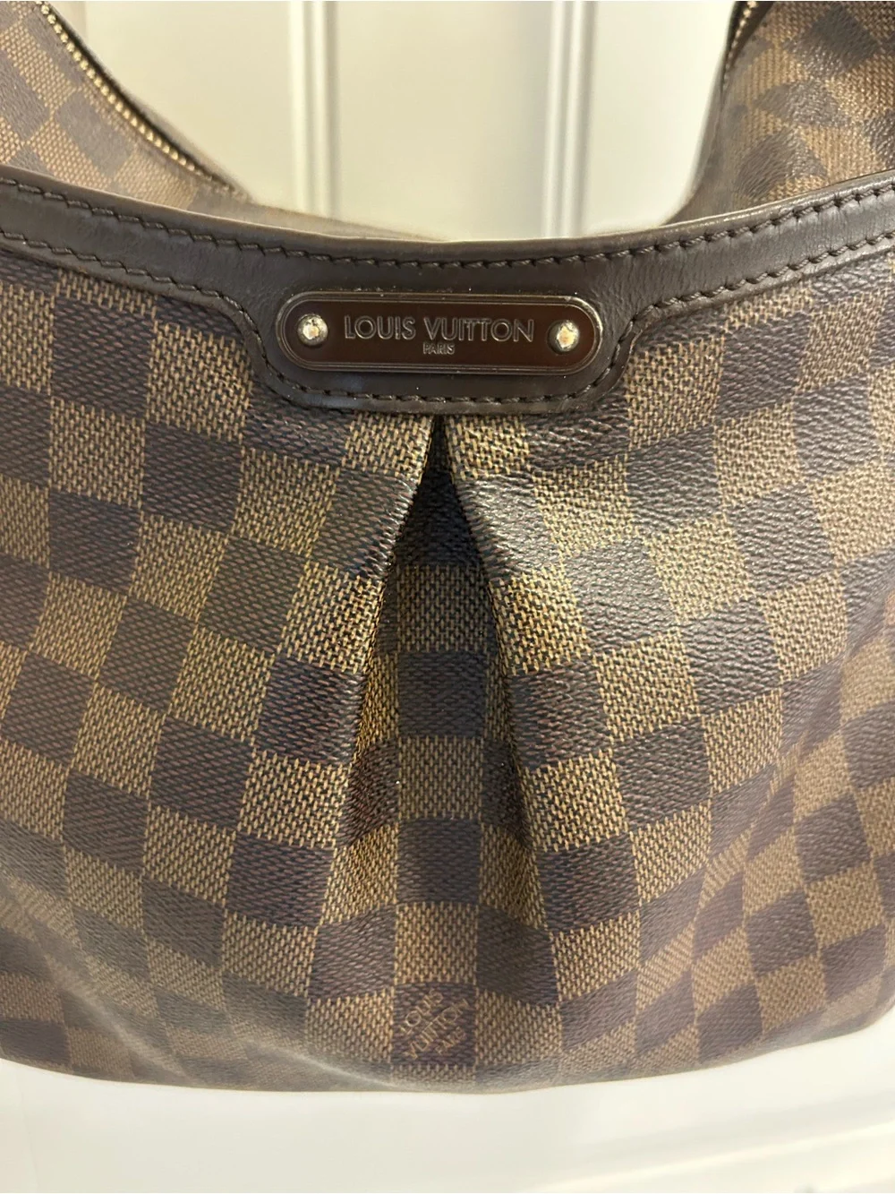 Louis Vuitton Bloomsbury PM Damier Ebene Shoulder Bag Crossbody COA Authentic