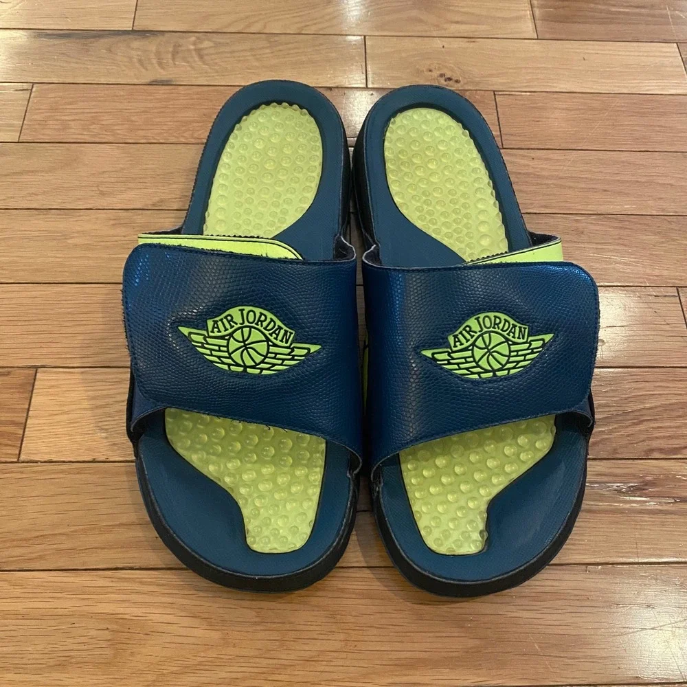 Nike Air Jordan Slides Jumpman Hydro 2 Retro‎ Flight Bred 644935-303 Size 13